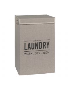 Laundry skittentøykurv 62L lysbeige Lin