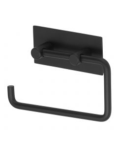 Square toalettrullholder matt sort