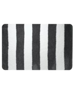 Linje badematte 60x90 grå