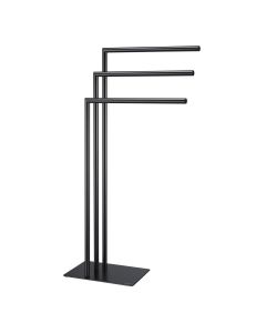 Tube håndklestativ 3-armet sort