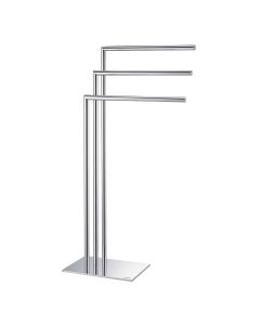 Tube håndklestativ 3-armet krom