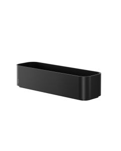 2-Store dusjkurv vegghengt 35cm, matt sort