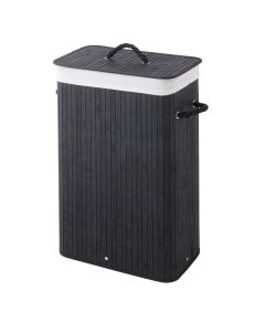 Bamboo skittentøyskurv sort