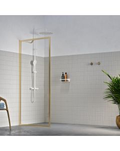 Contour Walk-in A3 90 børstet gull