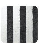 Linje badematte 60x60 grå