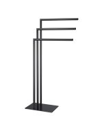 Tube håndklestativ 3-armet sort